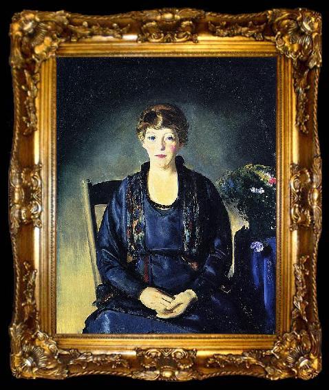 framed  George Wesley Bellows Portrait of Laura, ta009-2